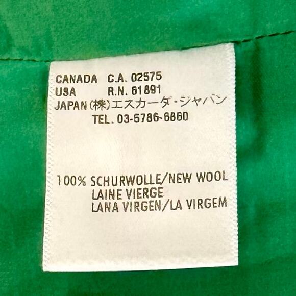 Escada Green 2-Piece Skirt Suit Blazer Wool Blend Green | Size 38 & 40 (US 8-10) - Picture 15 of 16
